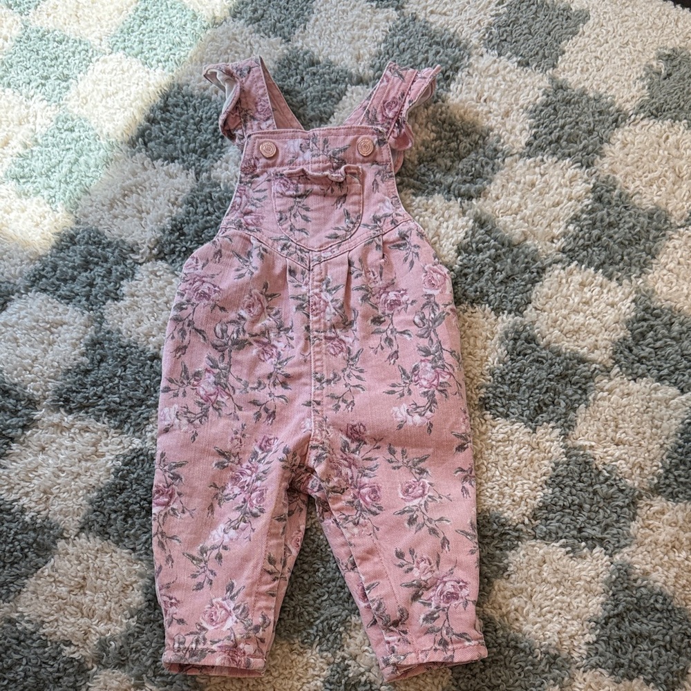 GAP x LoveshackFancy denim overalls